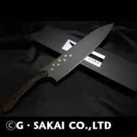 NYAIFE KITCHEN BLK BLADE GYUTO 210mmSERVAL　CATver 