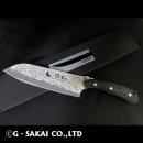 KU KU Damascus Santoku CAT ver