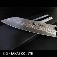 KU KU Damascus Santoku CAT ver