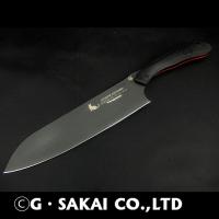 NYAIFE KITCHEN BLACK BLADE SANTOKU CATver 