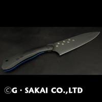 NYAIFE KITCHEN BLACK BLADE GYUTO SERVAL　CATver 