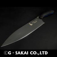 NYAIFE KITCHEN BLACK BLADE GYUTO SERVAL　CATver 