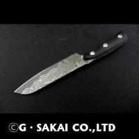 Miniature Damascus Kitchen knife Santoku 