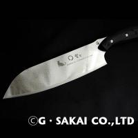 KU KU Damascus mirror finish Santoku CAT ver