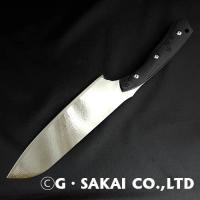 KU KU Damascus mirror finish Santoku CAT ver