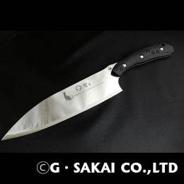 KU KU Damascus mirror finish Gyuto SERVAL CAT ver