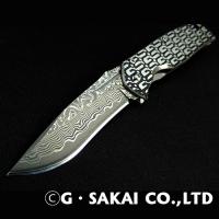  Gentleman knife Black GS pattern Damascus 