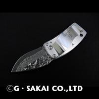 NYAIFE MONEY CLIP Damascus SS (Paw mark holes)